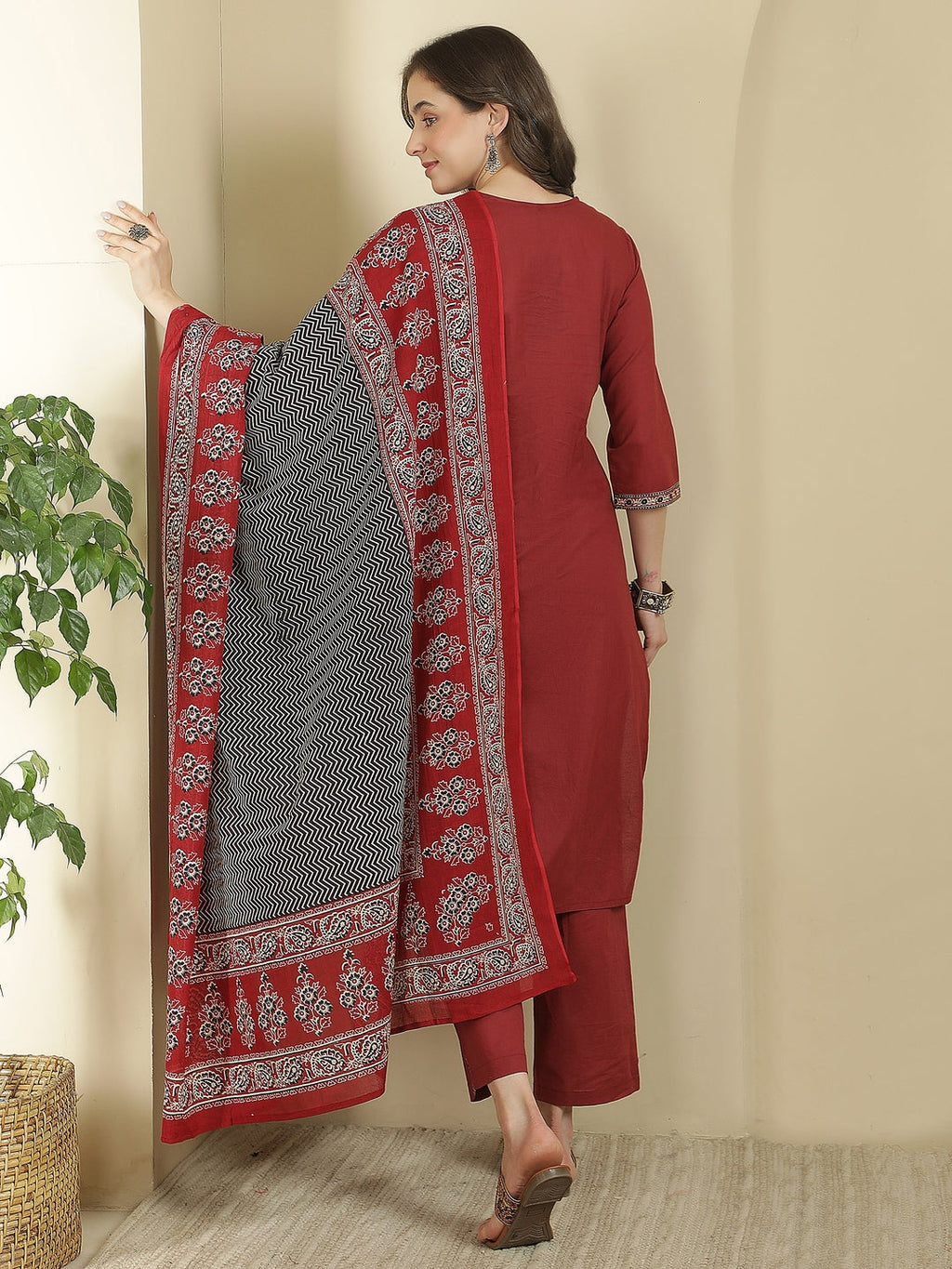 Printed Pure Cotton Kurta sets with Dupatta