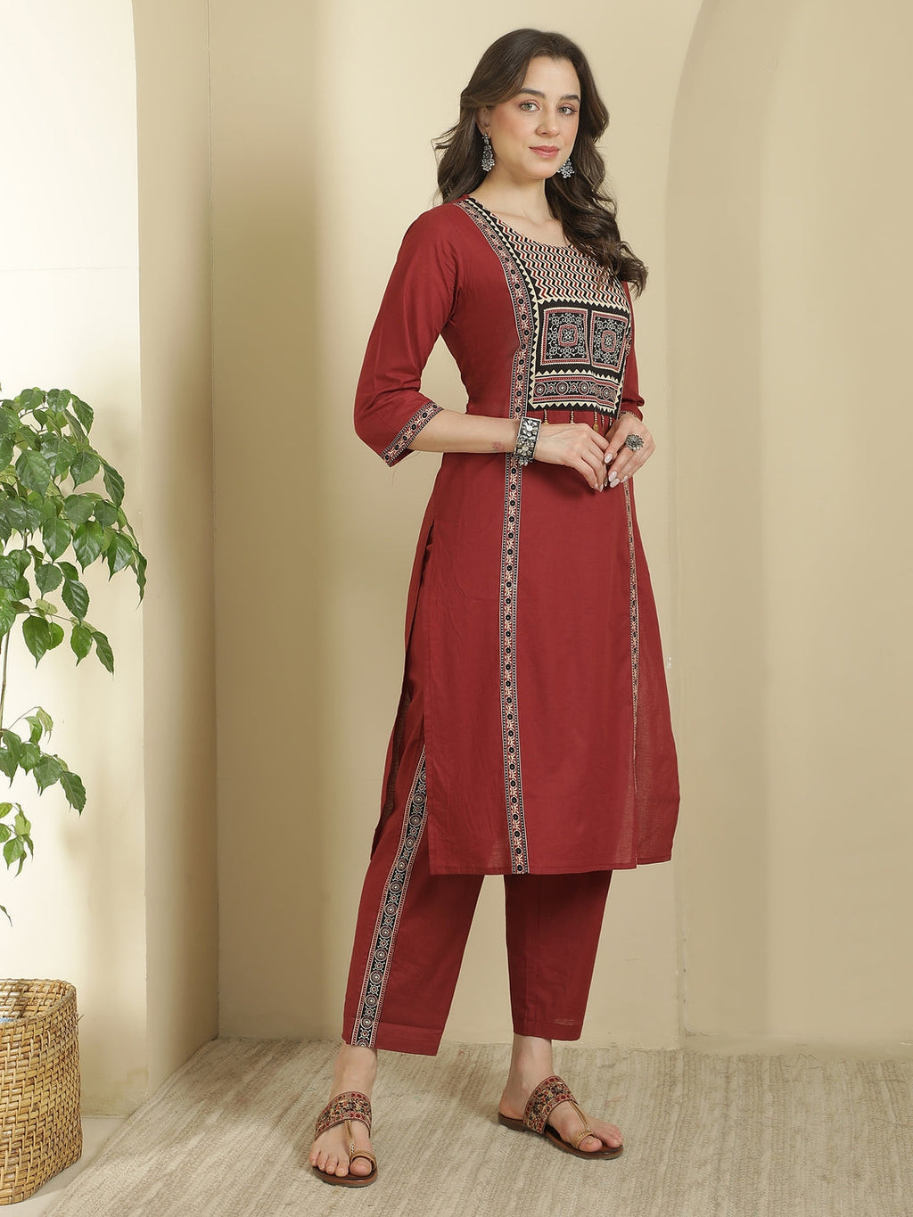 Printed Pure Cotton Kurta sets with Dupatta